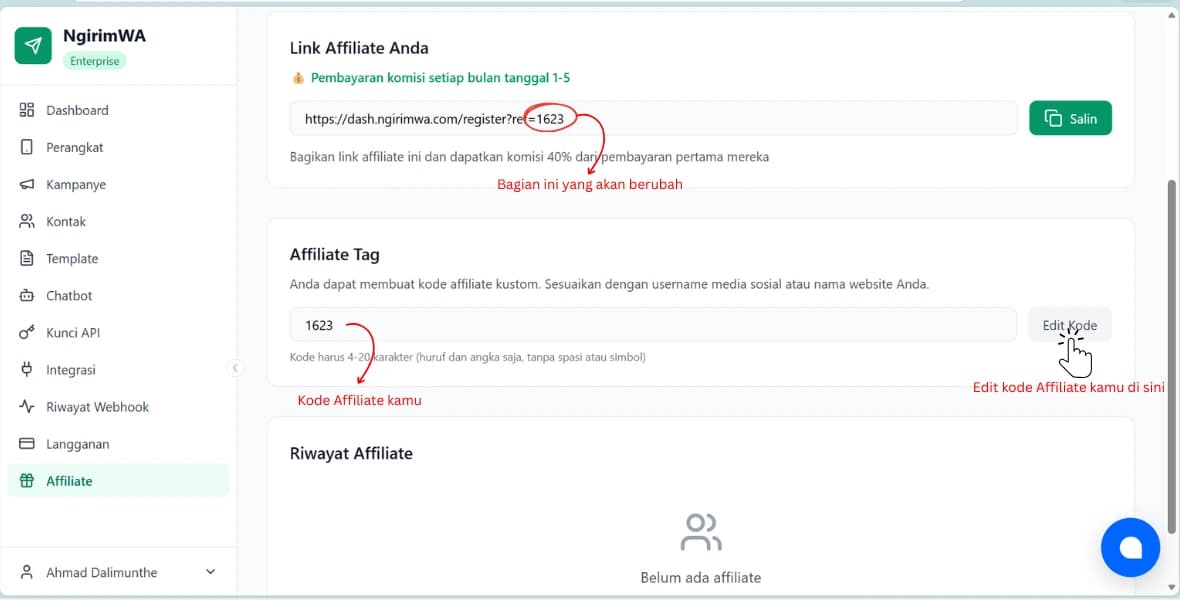 Link affiliate NgirimWA