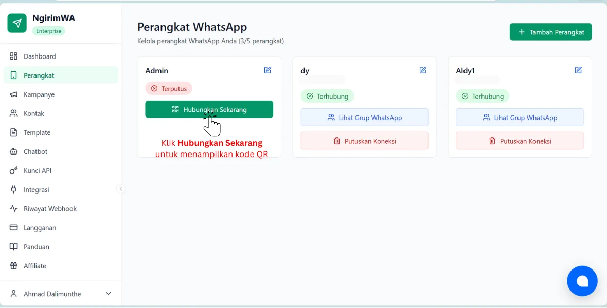 Hubungkan perangkat