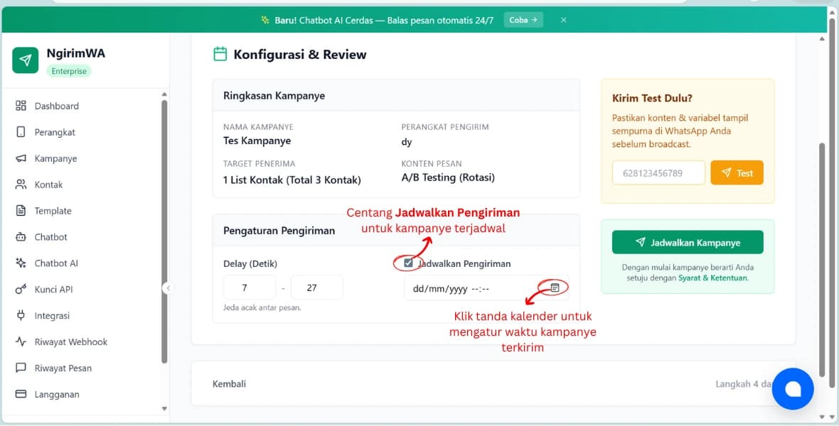 Kampanye terjadwal