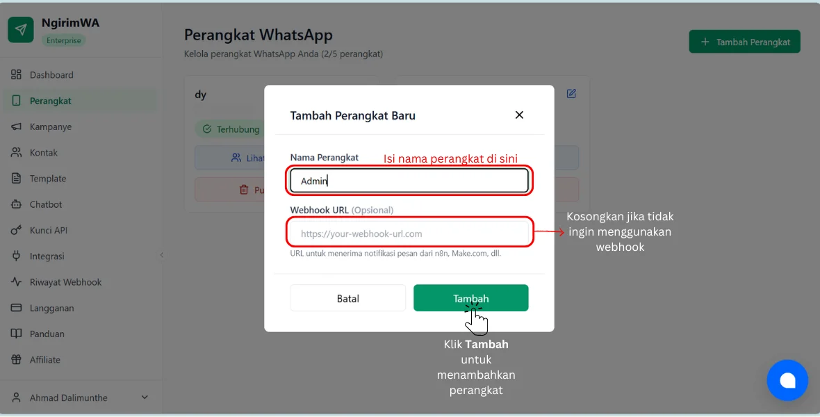 Nama perangkat
